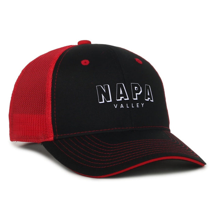 Custom BLOCK SPORT Outdoor Cap Garment Washed Trucker Cap