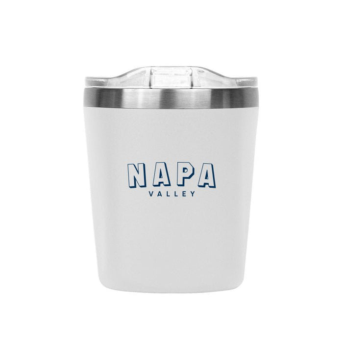 11 Oz. Stainless Insulated Lowball Tumbler Printed with a Customizable BLOCK SPORT Design
