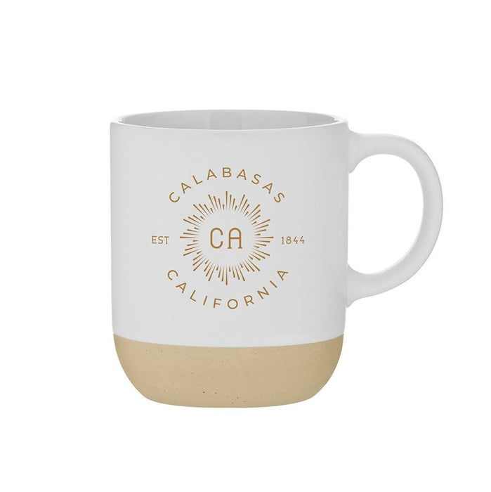 17 Oz. Terra Ceramic Matte Mug Printed with a Customizable BURST COLLECTION Design