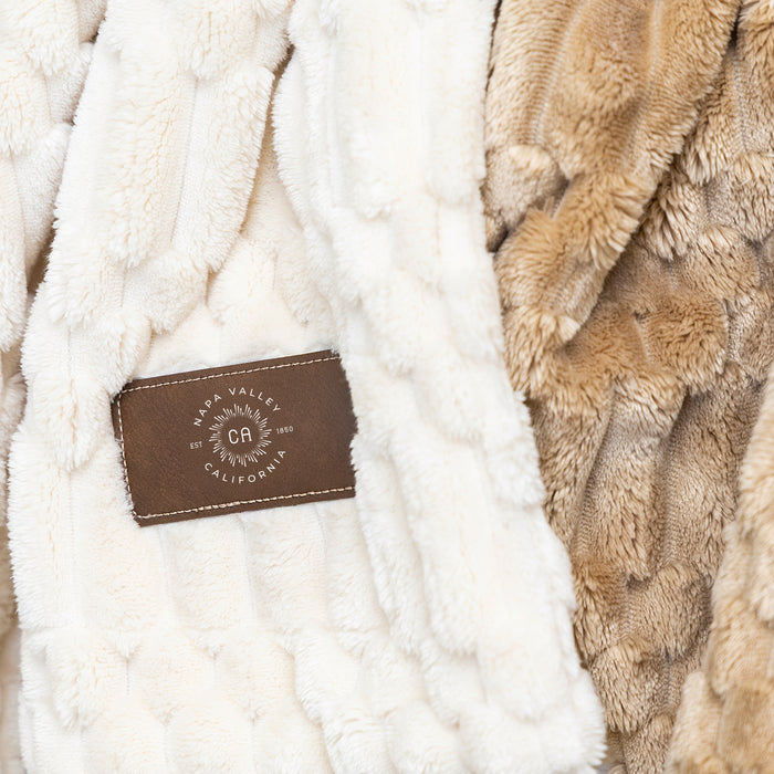 Custom BRAND / LOGO  50 x 60" Textured Microfleece Blanket
