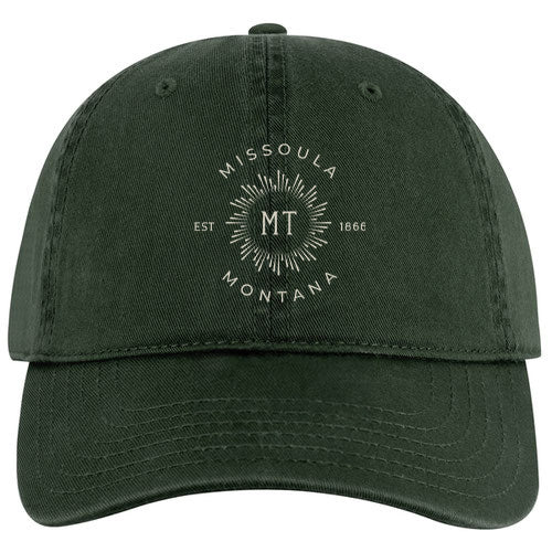 Custom BURST Otto Cap Garment-Washed Pigment-Dyed Cotton Twill Dad Hat