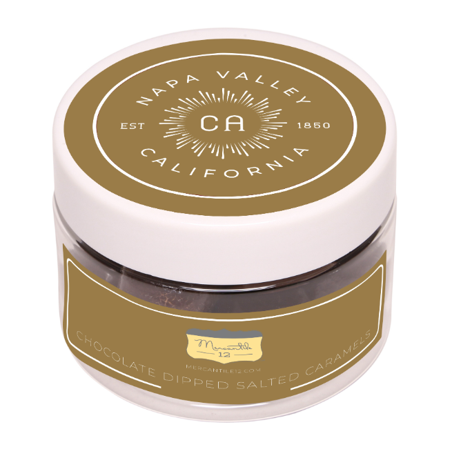 Custom BRAND / LOGO Small Jar Chocolate Salted Caramels