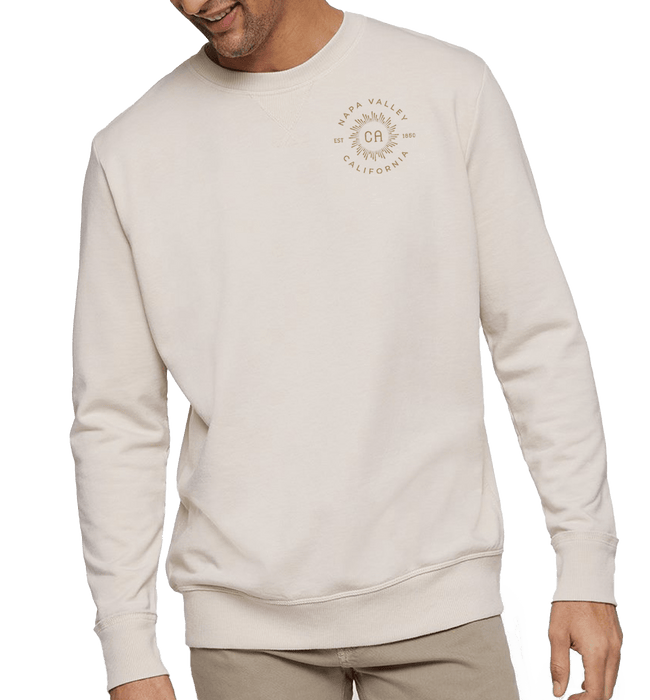 Live & Tell Unisex 7 Oz. Crew Neck Pullover Vintage Wash Fleece Sweatshirt