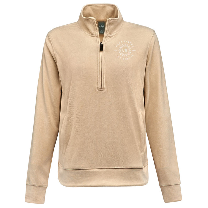 J. America Ladies 8.3 Oz. Element Fleece Quarter-Zip Sweatshirt