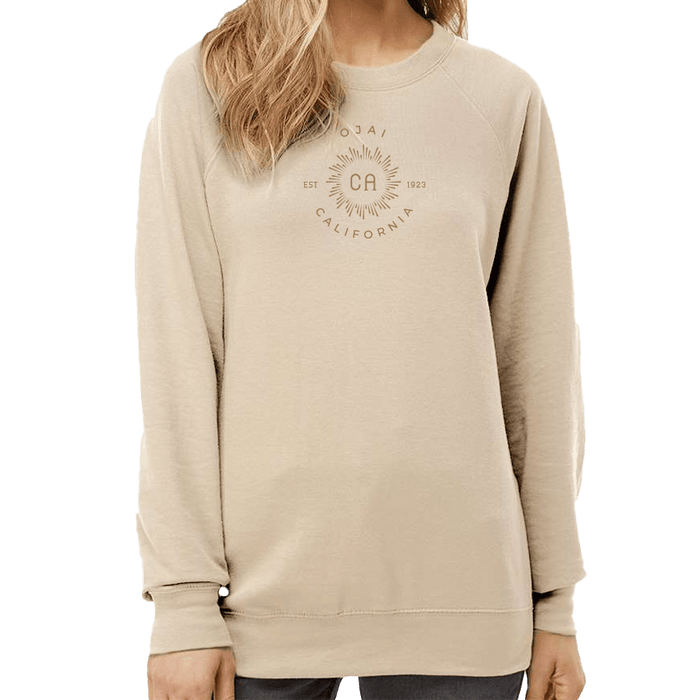 Independent Trading Co. Unisex 7.5 Oz. Icon Lightweight Loopback Terry Poly Cotton Crewneck