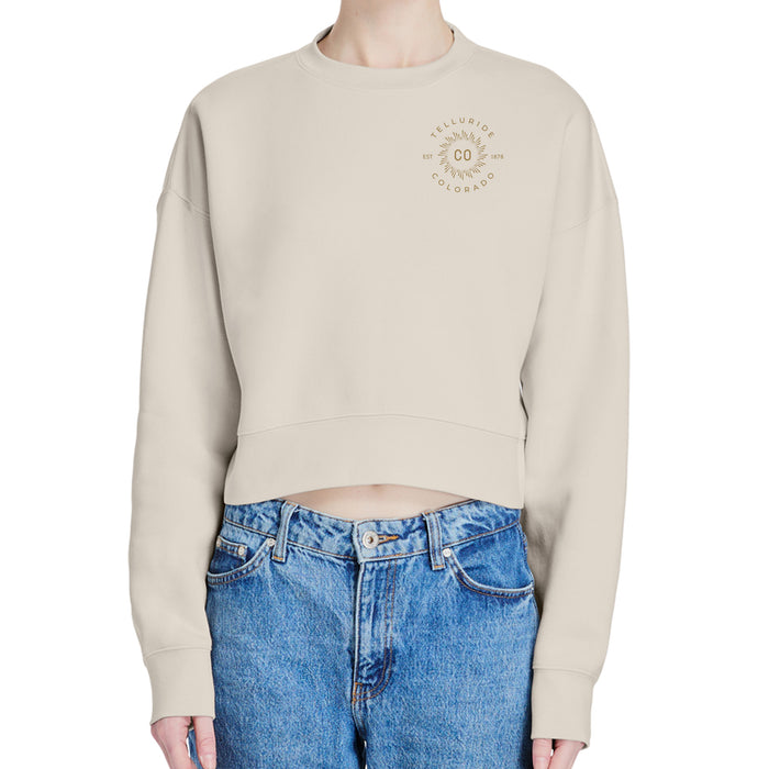 Lane Seven Ladies 9.5 Oz. Relaxed Crop Crewneck