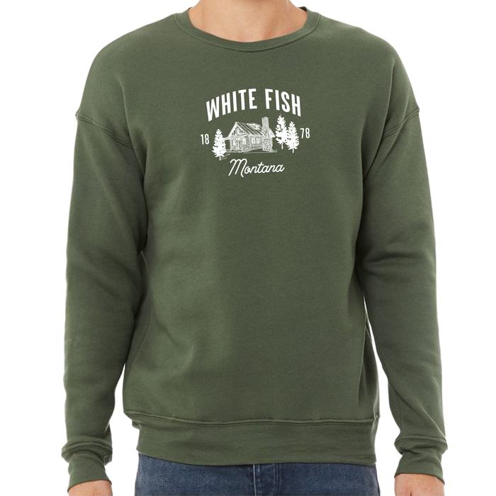 Custom Wholesale Bella + Canvas Unisex 8.5 Oz. Sponge Fleece Drop Shoulder Crewneck Sweatshirt in CABIN COLLECTION