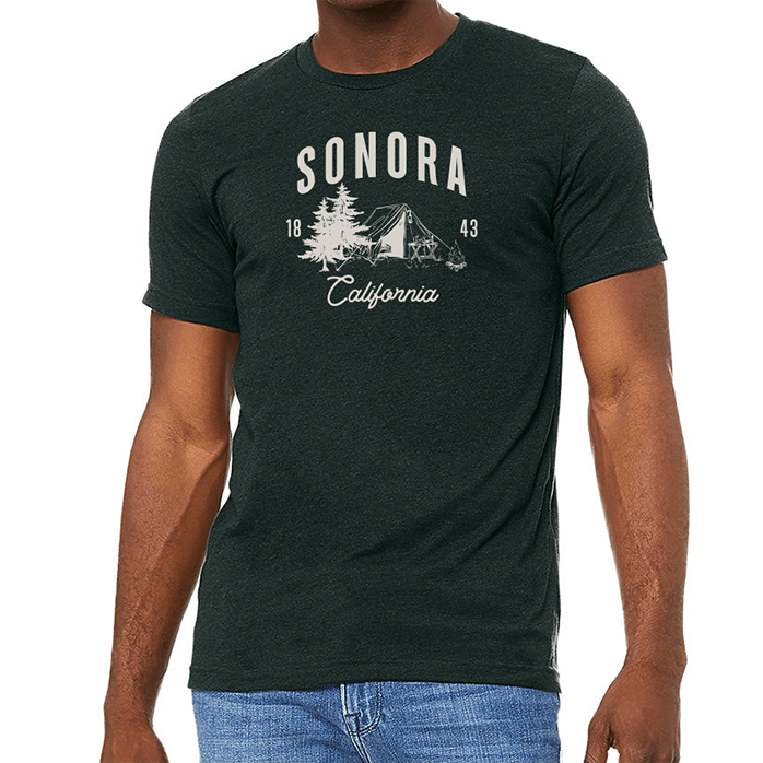 Bella + Canvas Unisex 4.2 Oz. CVC Jersey Tee Printed with a Customizable CABIN  COLLECTION Design