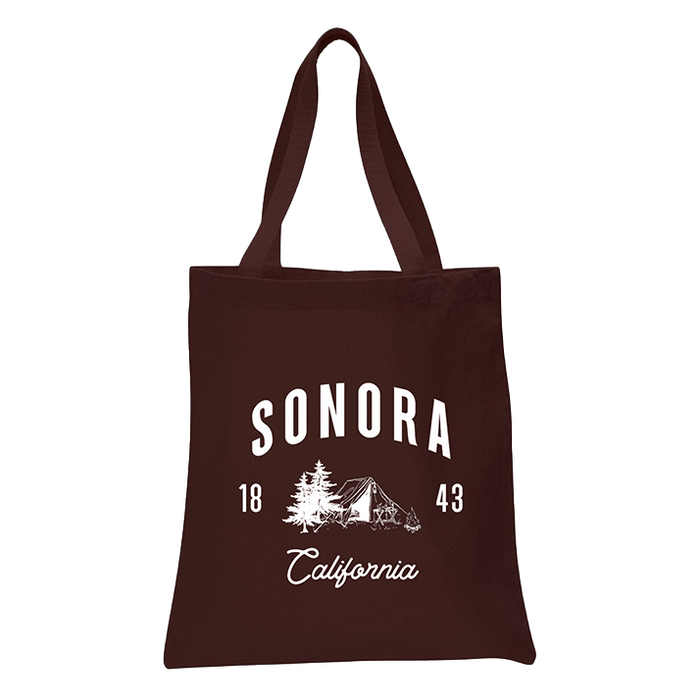 12 Oz. Colored Canvas Simple Tote Bag Printed with a Customizable CABIN COLLECTION Design