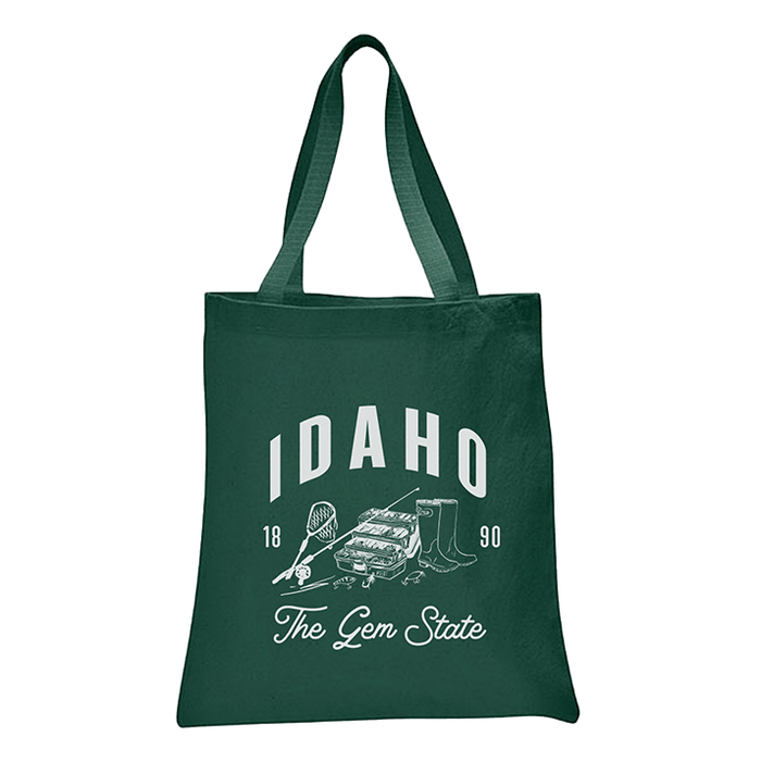 12 Oz. Colored Canvas Simple Tote Bag Printed with a Customizable CABIN COLLECTION Design