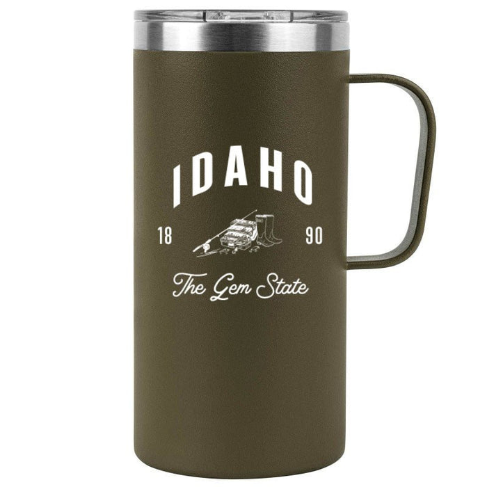 20 Oz. Stainless Insulated Tall Mug Printed with a Customizable FISHING COLLECTION Design