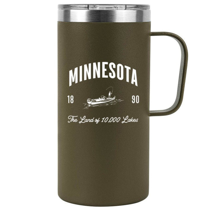 20 Oz. Stainless Insulated Tall Mug Printed with a Customizable LAKE COLLECTION Design