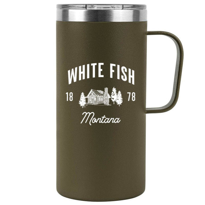 20 Oz. Stainless Insulated Tall Mug Printed with a Customizable CABIN COLLECTION Design