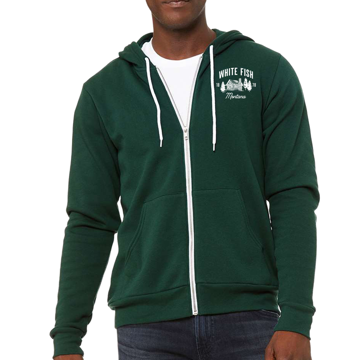 BELLA+CANVAS Unisex 8 Oz. Sponge Fleece Full-Zip Hoodie Sweatshirt in CABIN COLLECTION Design