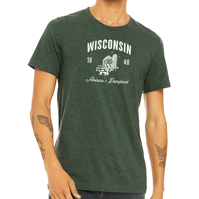 Bella + Canvas Unisex 4.2 Oz. CVC Jersey Tee Printed with a Customizable CABIN  COLLECTION Design