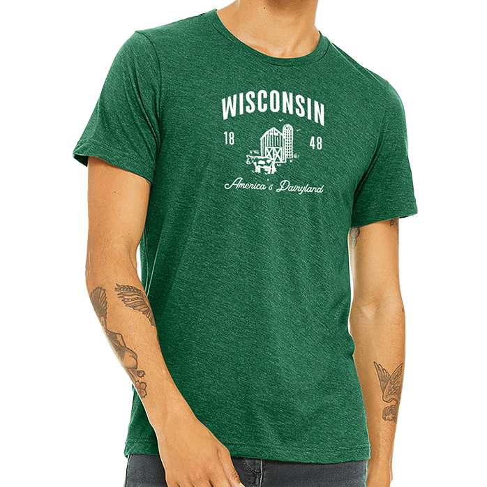 Bella + Canvas Unisex 4.2 Oz. CVC Jersey Tee Printed with a Customizable CABIN  COLLECTION Design