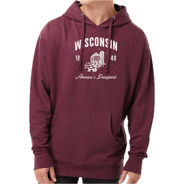 Independent Trading Co. 8.5 oz Full-Zip Hooded Sweatshirt Printed with CABIN COLLECTION design