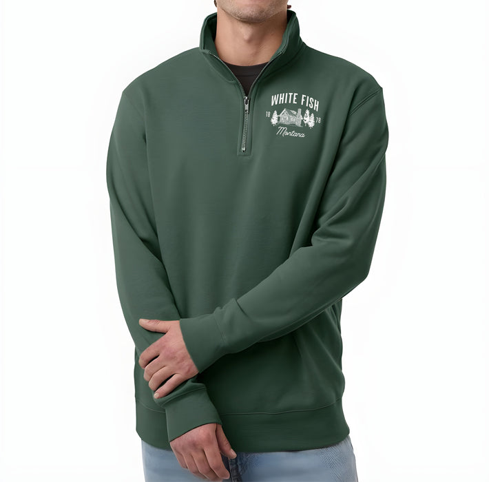 Custom Wholesale Independent Trading Co. Unisex 7 Oz. Midweight Quarter-Zip Pullover in CABIN COLLECTION Design
