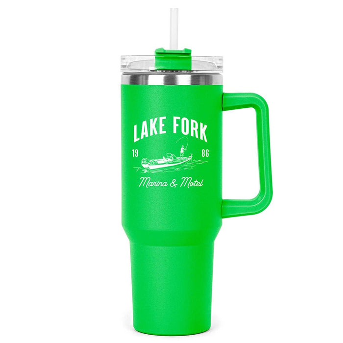 40 Oz. Big Boom Stainless Insulated Mug Printed with a Customizable CABIN COLLECTION Design