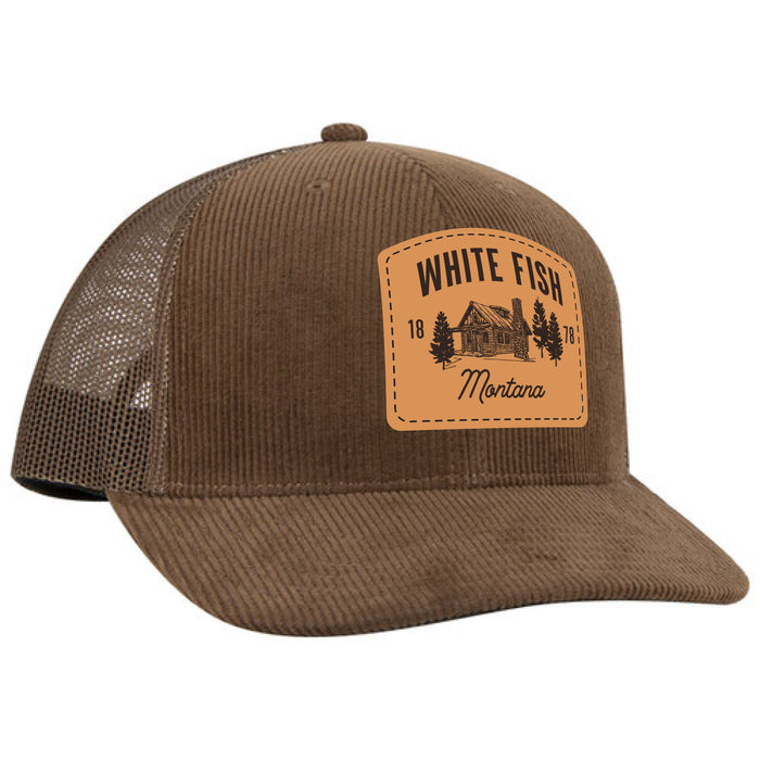 Custom Wholesale OTTO CAP Cotton Blend Twill 6 Panel Mid Profile Mesh Back Trucker Cap Printed with a Customizable CABIN COLLECTION Design