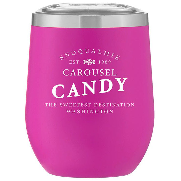 Custom Wholesale 12 Oz. Stainless Insulated Stemless Wine Cup