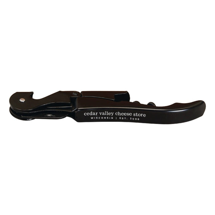 Deluxe Double Hinged Stainless Steel Corkscrew Printed with a Customizable BRAND OR LOGO Design
