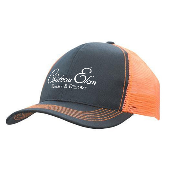 Custom BRAND / LOGO Headwear USA PolyTwill 6 Panel Trucker Cap