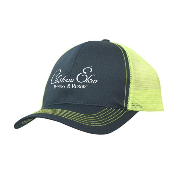 Custom BRAND / LOGO Headwear USA PolyTwill 6 Panel Trucker Cap