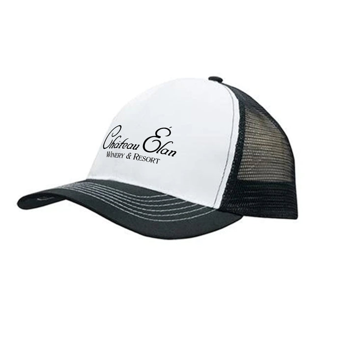 Custom BRAND / LOGO Headwear USA PolyTwill 6 Panel Trucker Cap