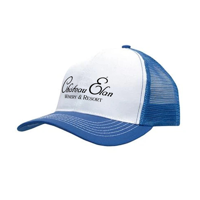 Custom BRAND / LOGO Headwear USA PolyTwill 6 Panel Trucker Cap