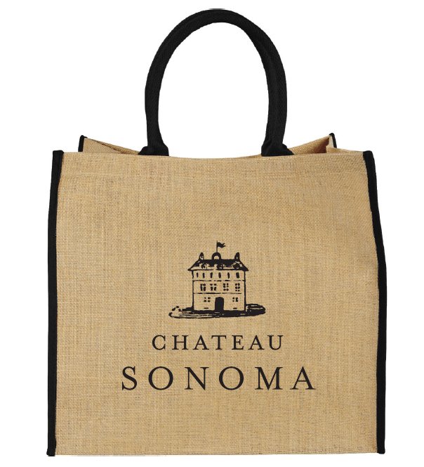 Custom Wholesale Large Jute Shopper Tote