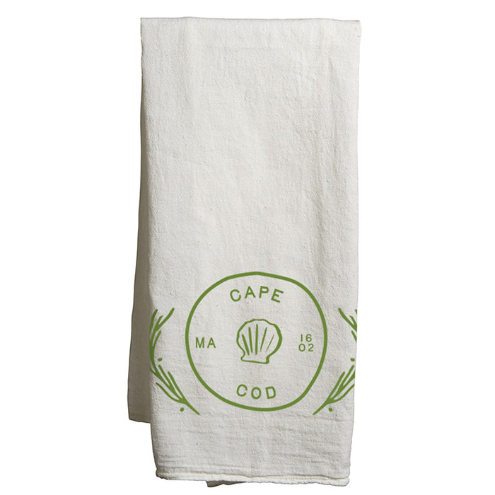 Custom COASTAL Flour Sack Tea Towels - White
