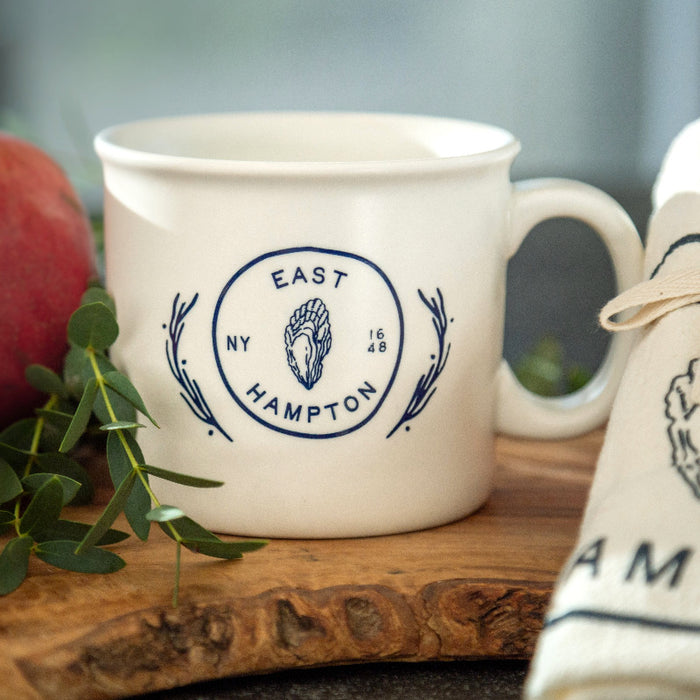 Custom Wholesale 14 Oz. Chunky Ceramic Mug Printed in COASTAL Design