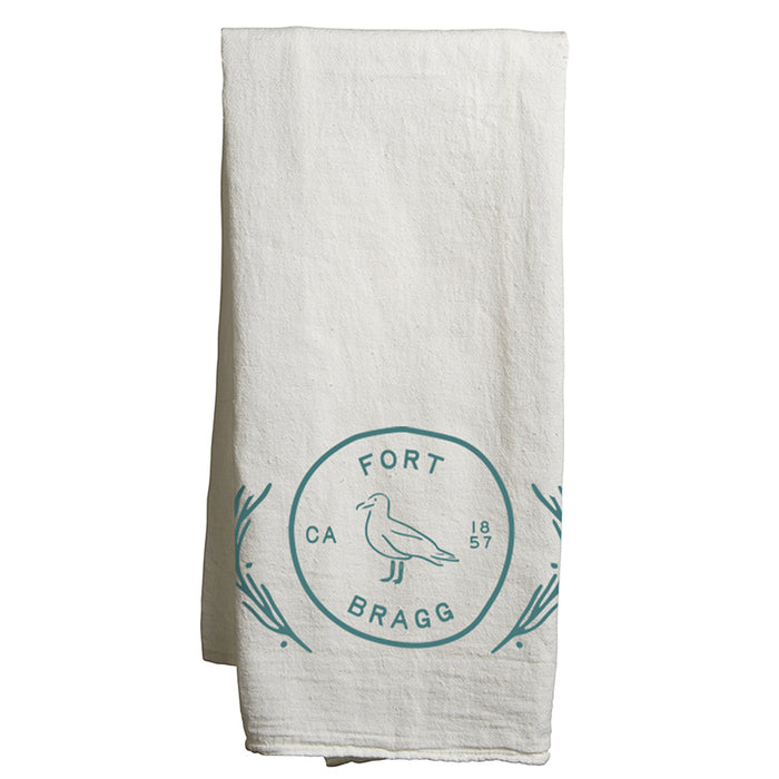Custom COASTAL Flour Sack Tea Towels - White