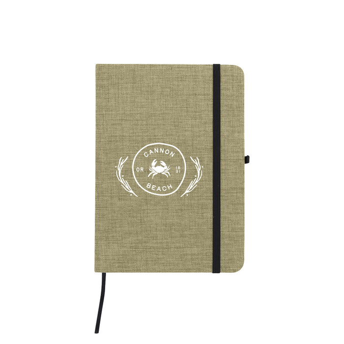 Custom COASTAL Polycanvas Cover Heathered Journal