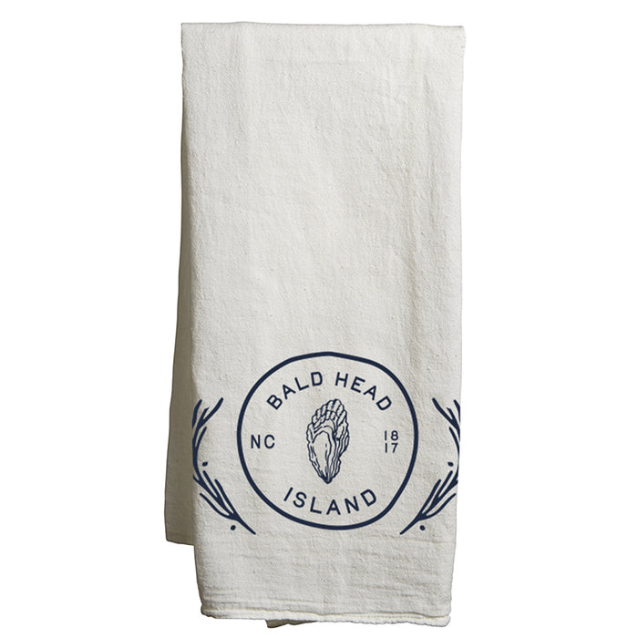 Custom COASTAL Flour Sack Tea Towels - White