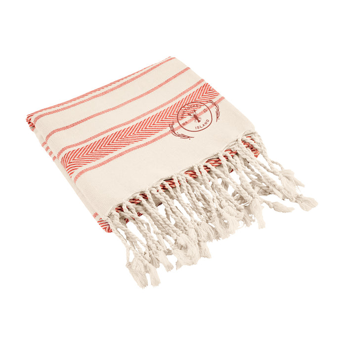 Custom COASTAL Bungalow Beach Towel