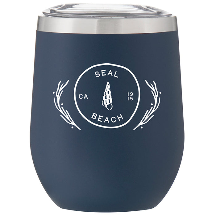 Custom COASTAL 12 Oz. Insulated Stemless Wine Cup