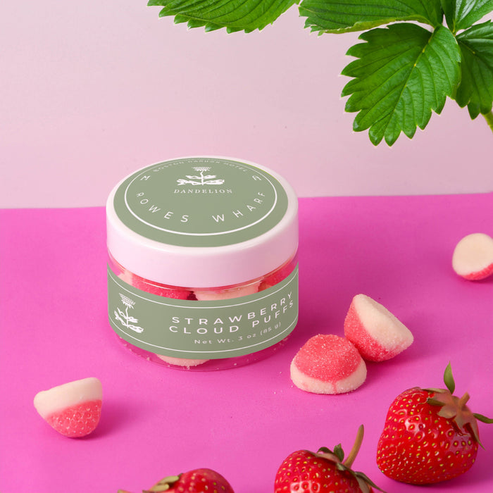 Custom Wholesale 3 Oz. Jar Strawberry Cloud Puffs
