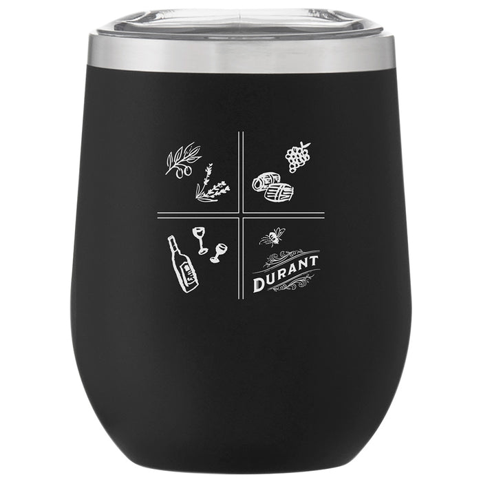 Custom Wholesale 12 Oz. Stainless Insulated Stemless Wine Cup