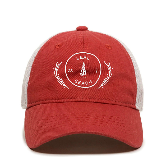 Custom COASTAL Garment Washed Cotton Twill Trucker Cap