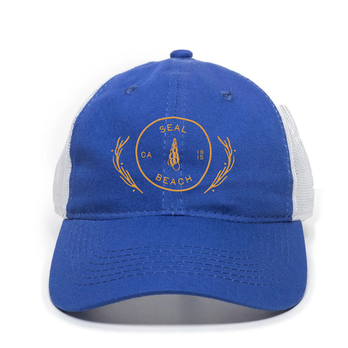 Custom COASTAL Garment Washed Cotton Twill Trucker Cap