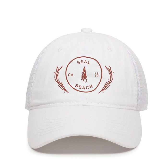 Custom COASTAL Garment Washed Cotton Twill Trucker Cap
