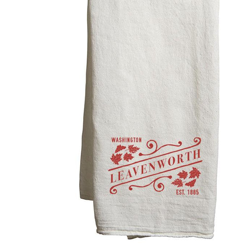 22" x 38" Flour Sack White Tea Towels Printed with a Customizable WINTER & FALL SLANT COLLECTION Design - Mercantile 12
