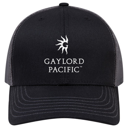 Custom BRAND / LOGO Cotton Blend Twill 6 Panel Mid Profile Mesh Back Trucker Cap
