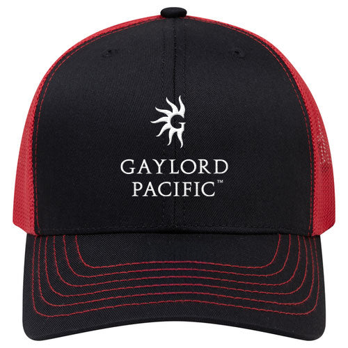 Custom BRAND / LOGO Cotton Blend Twill 6 Panel Mid Profile Mesh Back Trucker Cap