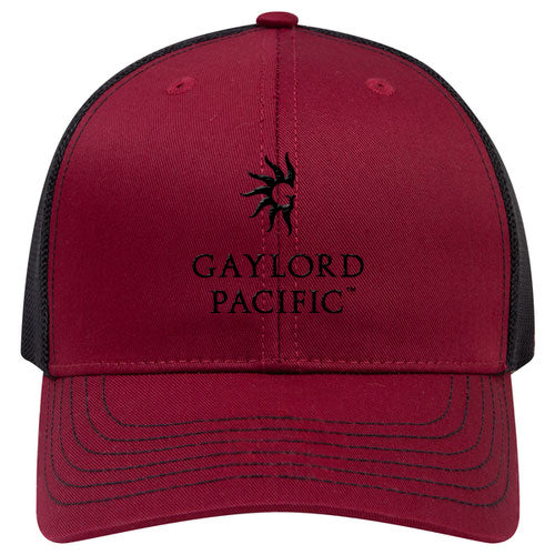 Custom BRAND / LOGO Cotton Blend Twill 6 Panel Mid Profile Mesh Back Trucker Cap