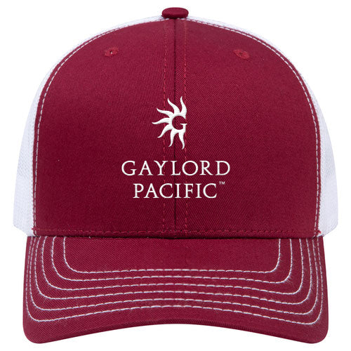 Custom BRAND / LOGO Cotton Blend Twill 6 Panel Mid Profile Mesh Back Trucker Cap