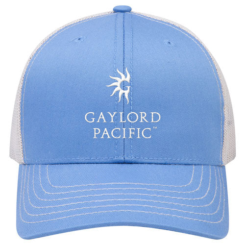 Custom BRAND / LOGO Cotton Blend Twill 6 Panel Mid Profile Mesh Back Trucker Cap