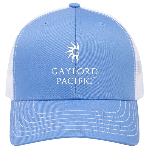 Custom BRAND / LOGO Cotton Blend Twill 6 Panel Mid Profile Mesh Back Trucker Cap
